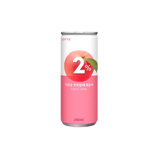 GS25 롯데)2%부족할때(복숭아)240ML