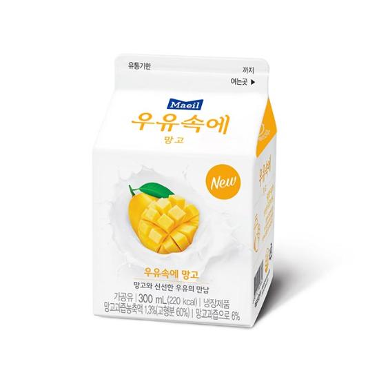 GS25 매일)우유속에망고300ml
