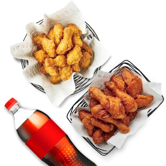 허니콤보+레드콤보+콜라1.25L