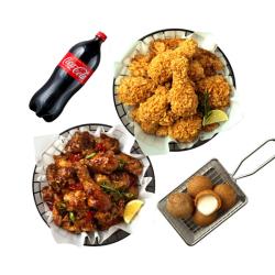 맛초킹+후라이드+치즈볼+콜라1.25L