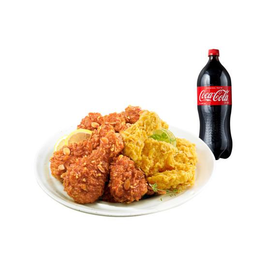 BHC 후라이드반/양념반 콜라1.25L