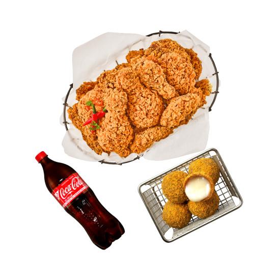 BHC HOT후라이드 콤보+뿌링치즈볼+콜라1.25L
