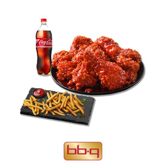 BBQ BBQ 매운양념치킨+BBQ감자튀김+콜라1.25L
