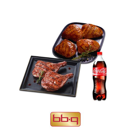 BBQ BBQ 스모크치킨 자메이카통다리반마리 콜라1.25L