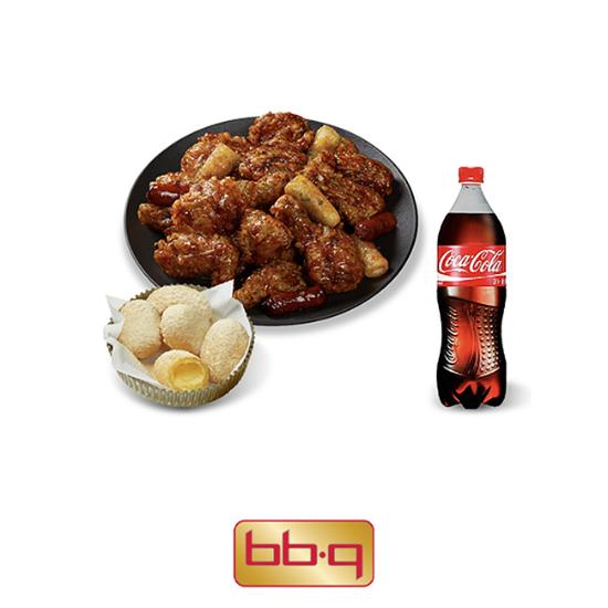 BBQ BBQ 자메이카 소떡만나치킨+황금알치즈볼+콜라1.25L