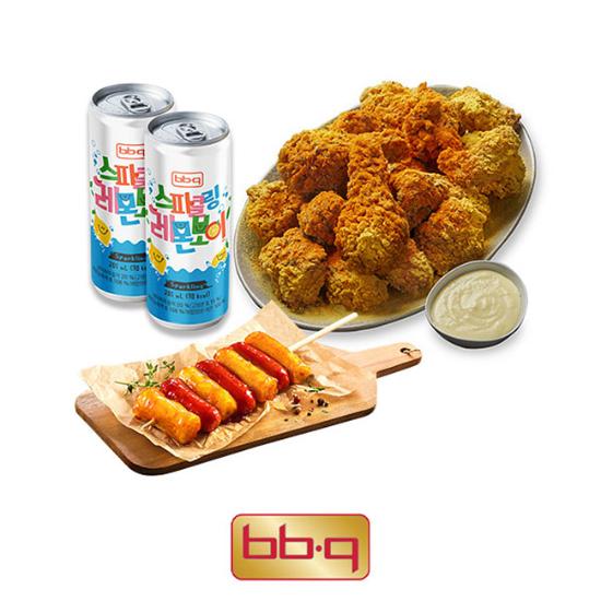 BBQ BBQ 크런치버터치킨 소떡 레몬보이2캔