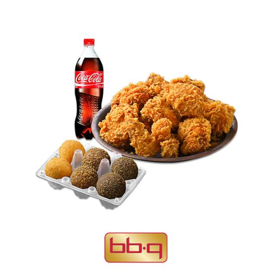 BBQ BBQ 크리스피치킨+모둠치즈볼6개+콜라1.25L