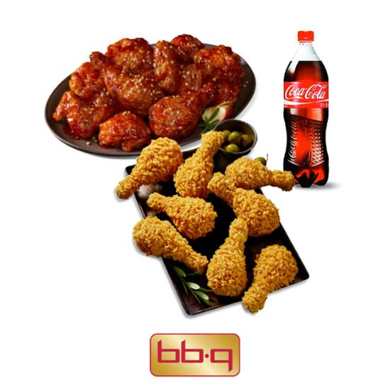 BBQ BBQ 황금올리브치킨(닭다리)+BBQ 양념치킨+콜라1.25L