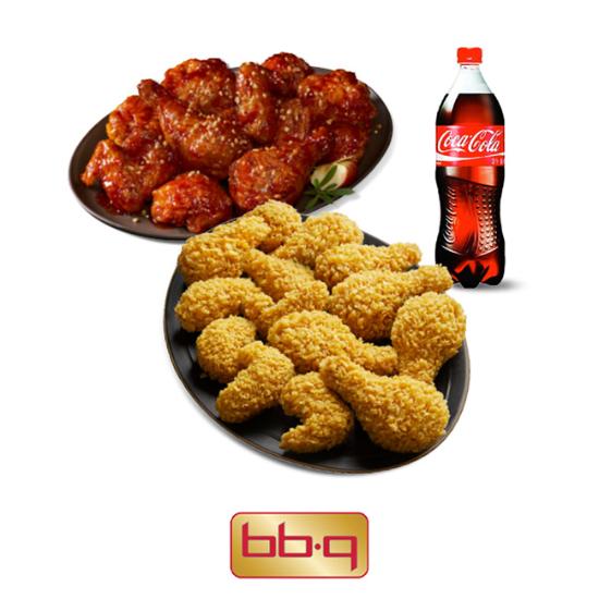 BBQ BBQ 황금올리브치킨(콤보)+BBQ 양념치킨+콜라1.25L