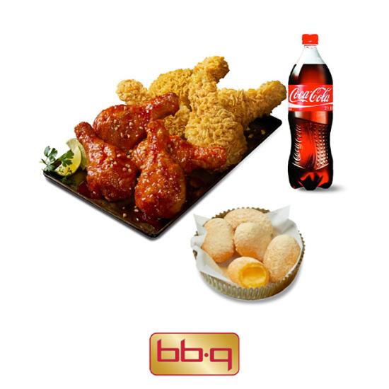 BBQ BBQ 황올반+양념반(닭다리)+황금알치즈볼+콜라1.25L
