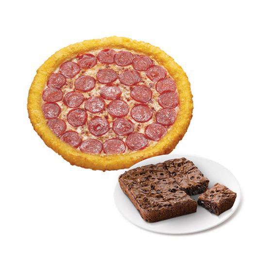 치즈롤 페퍼로니(L)+더블 초코칩 브라우니
