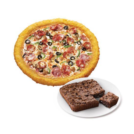 치즈롤 수퍼 파파스(L)+더블 초코칩 브라우니