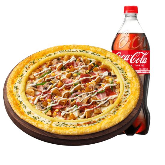 피자헛온라인 피자헛 베이컨포테이토 리치골드M 콜라 1.25L