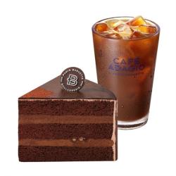 파리바게뜨 부드러운 초코가나슈 케이크(조각)+아이스 아메리카노