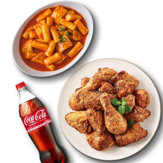 고추바사삭+맵달떡볶이+콜라1.25L