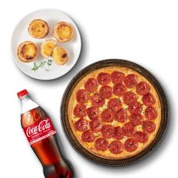 페퍼로니 시카고피자+에그타르트+콜라1.25L