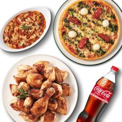 오리지널+바질토마토피자(8인치)+볼로네제+콜라1.25L