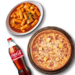 시카고피자+맵달떡볶이+콜라1.25L