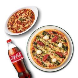 바질토마토피자(8인치)+볼로네제+콜라1.25L