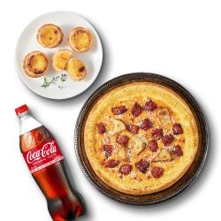 바비큐시카고피자+에그타르트+콜라1.25L