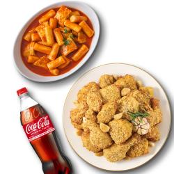 남해마늘바사삭+맵달떡볶이+콜라1.25L