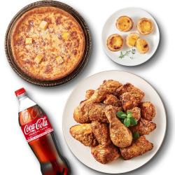 고추바사삭+시카고피자+에그타르트+콜라1.25L
