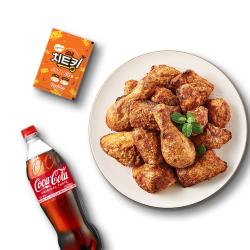 고추바사삭+매콤치즈 치트킹+콜라1.25L