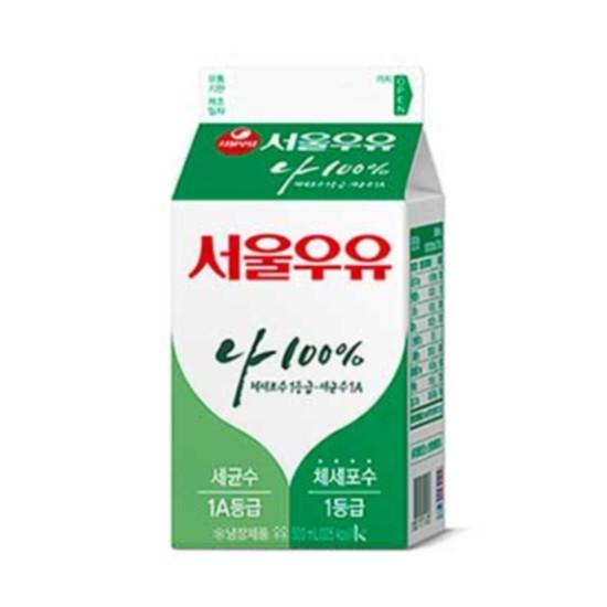 CU 서울)흰우유500ml