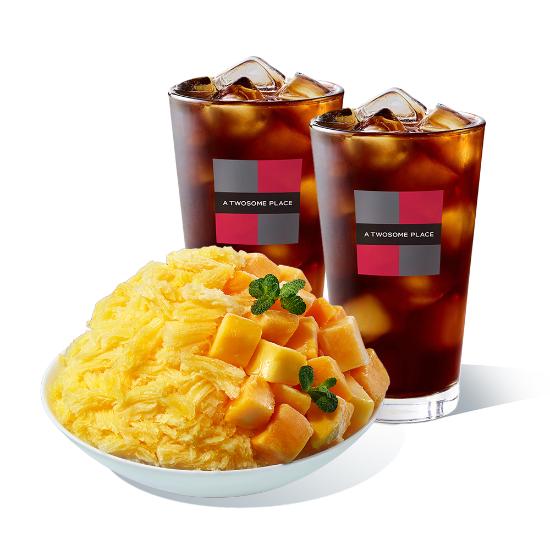 투썸플레이스 투썸플레이스 애플망고 빙수 아메리카노 R 2잔