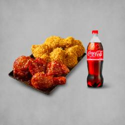 황올반+BBQ양념반+콜라1.25L