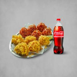 황올반+BBQ양념반(순살)+콜라1.25L