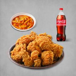 황금올리브 핫크리스피+떡볶이+콜라1.25L