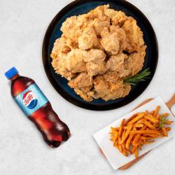 순살스노윙치킨(치즈)+콜라(1.25L)+감자