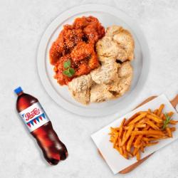 순살치즈스노윙반쇼킹핫반+콜라(1.25L)+감자