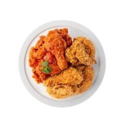 양념반후라이드반