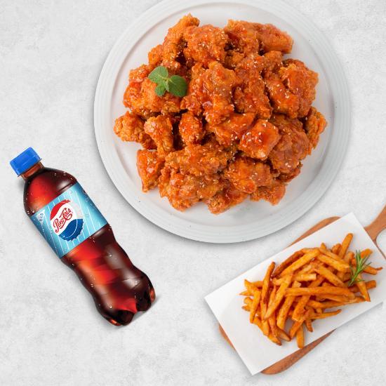 양념치킨+콜라(1.25L)+감자