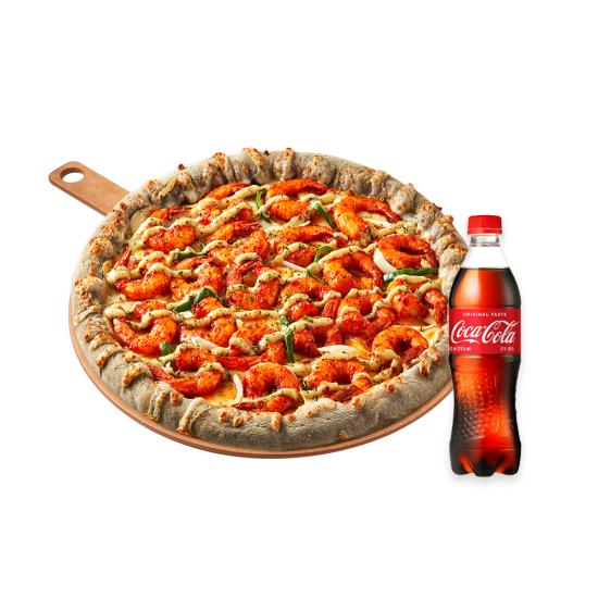 갈릭쉬림플렉스피자 M + 콜라 500 ml