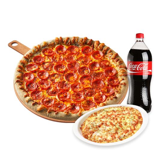페퍼로니 L+ 치즈오븐스파게티 + 콜라 1.25L