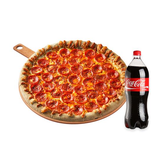 페퍼로니피자 L + 콜라 1.25L