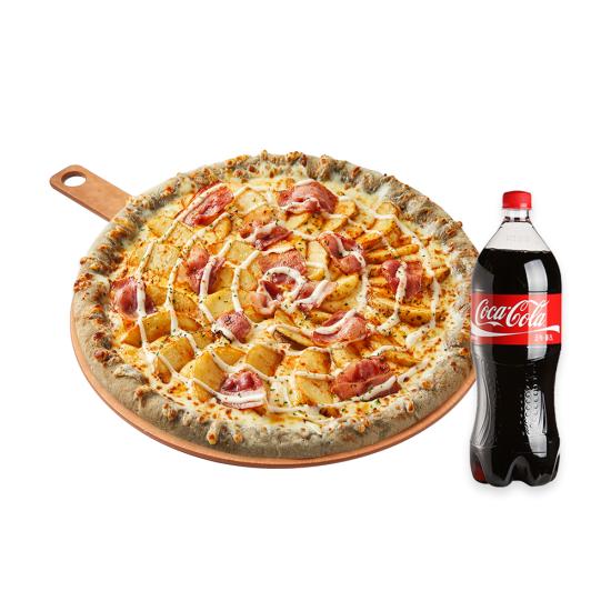 베이컨포테마요피자 L + 콜라 1.25L