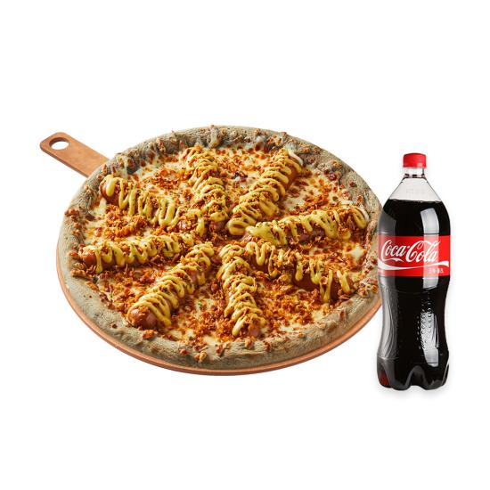킬바사소세지피자 L + 콜라 1.25L
