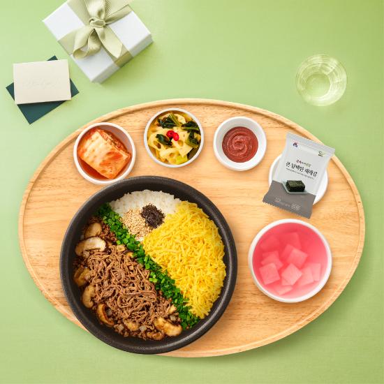 [본죽/비빔밥] 돌솥 본죽장조림버터비빔밥