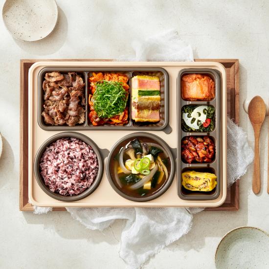 [건강집밥] 바싹불고기 깻잎제육 한상