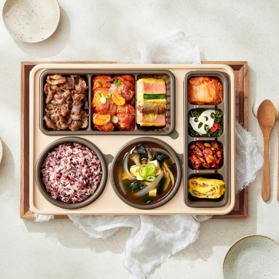 [건강집밥] 바싹불고기 숯불닭구이 한상