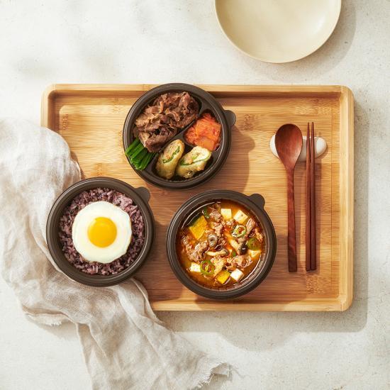 [밥도둑 집밥찌개] 우삼겹된장찌개 정식