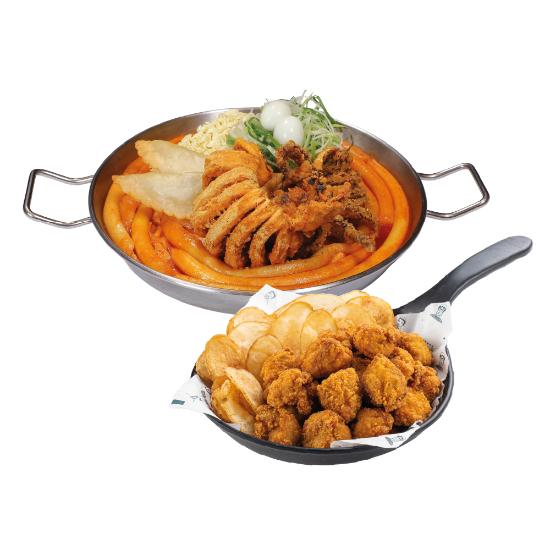 [청년다방] 통큰오짱떡볶이(2인) + 통통순살치킨