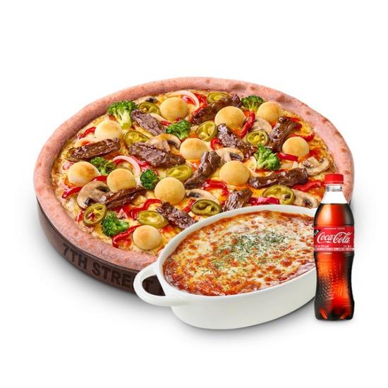[7번가피자] 칠리크림불갈비 R+오븐스파게티+콜라500ml