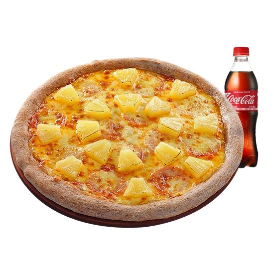 하와이안피자 R + 코카콜라 500ml