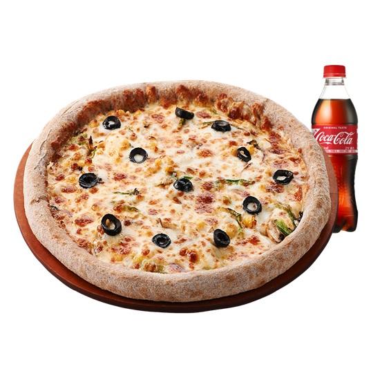 야채피자 R + 코카콜라 500ml