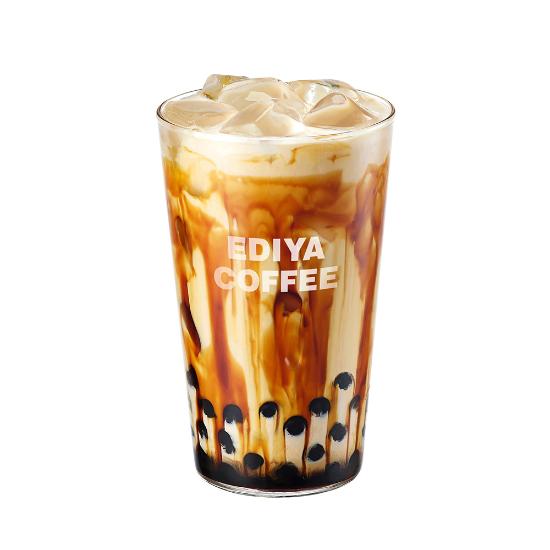 [이디야커피] (L)ICED 버블흑당라떼
